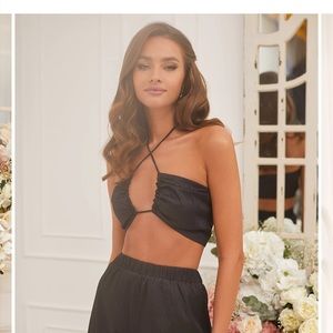 Black crop top from Alamour the Label